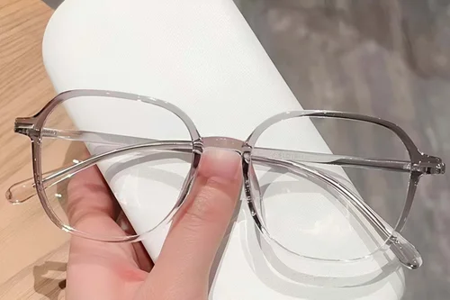Lunettes ovales grises TR90 #BS423-0509