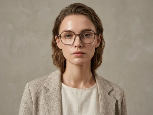 Lunettes ovales marron TR90 #BS423-0512