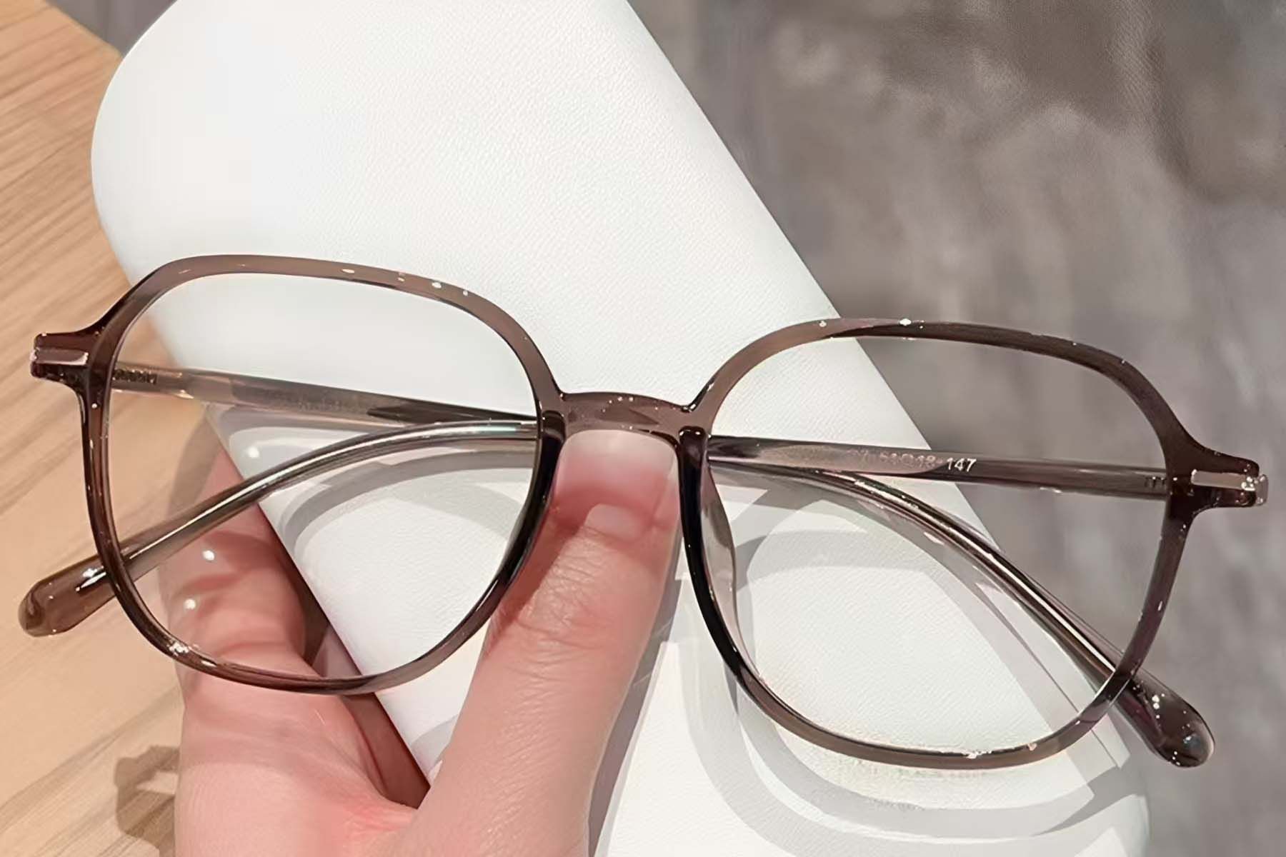 Oval Brown TR90 Glasses #BS423-0512