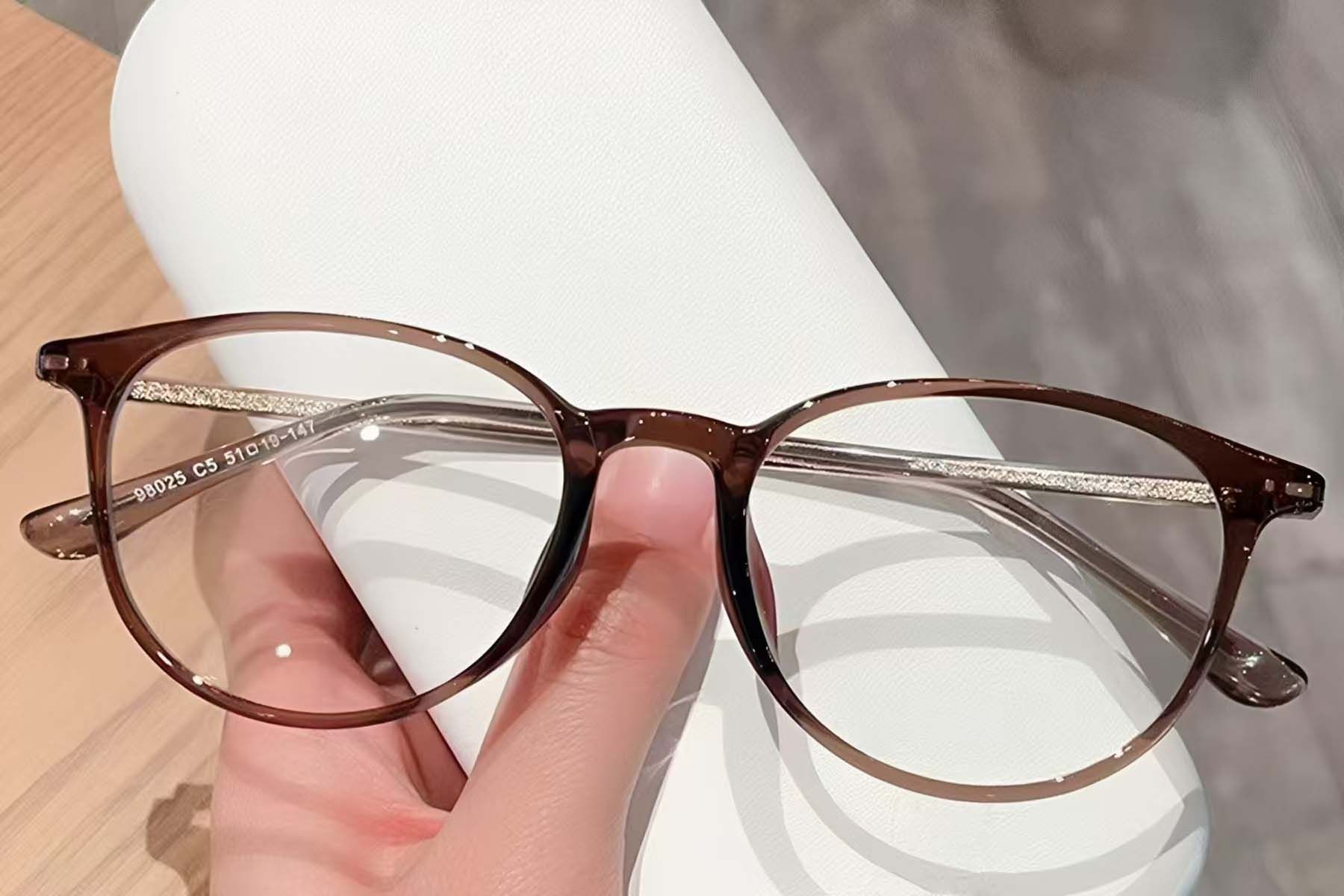 Oval Brown TR90 Glasses #BS423-0517