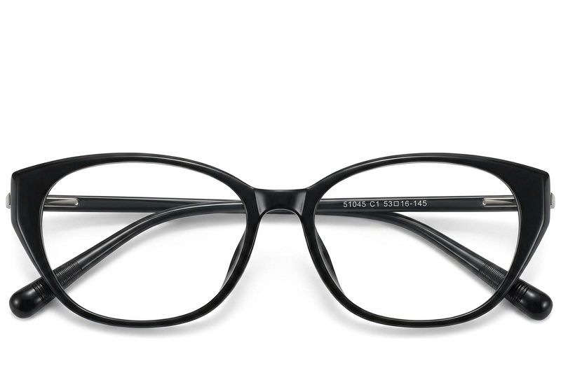 Lunettes ovales noires TR90 #BS423-0519