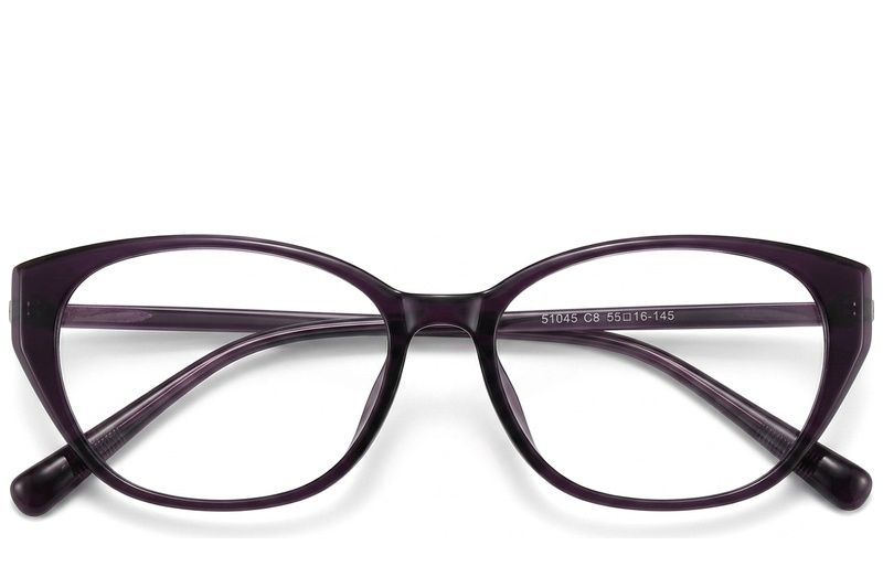 Ovale, violette TR90-Brille #BS423-0524
