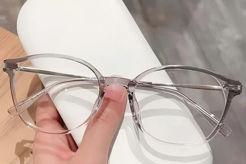 Lunettes ovales grises TR90 #BS423-0538