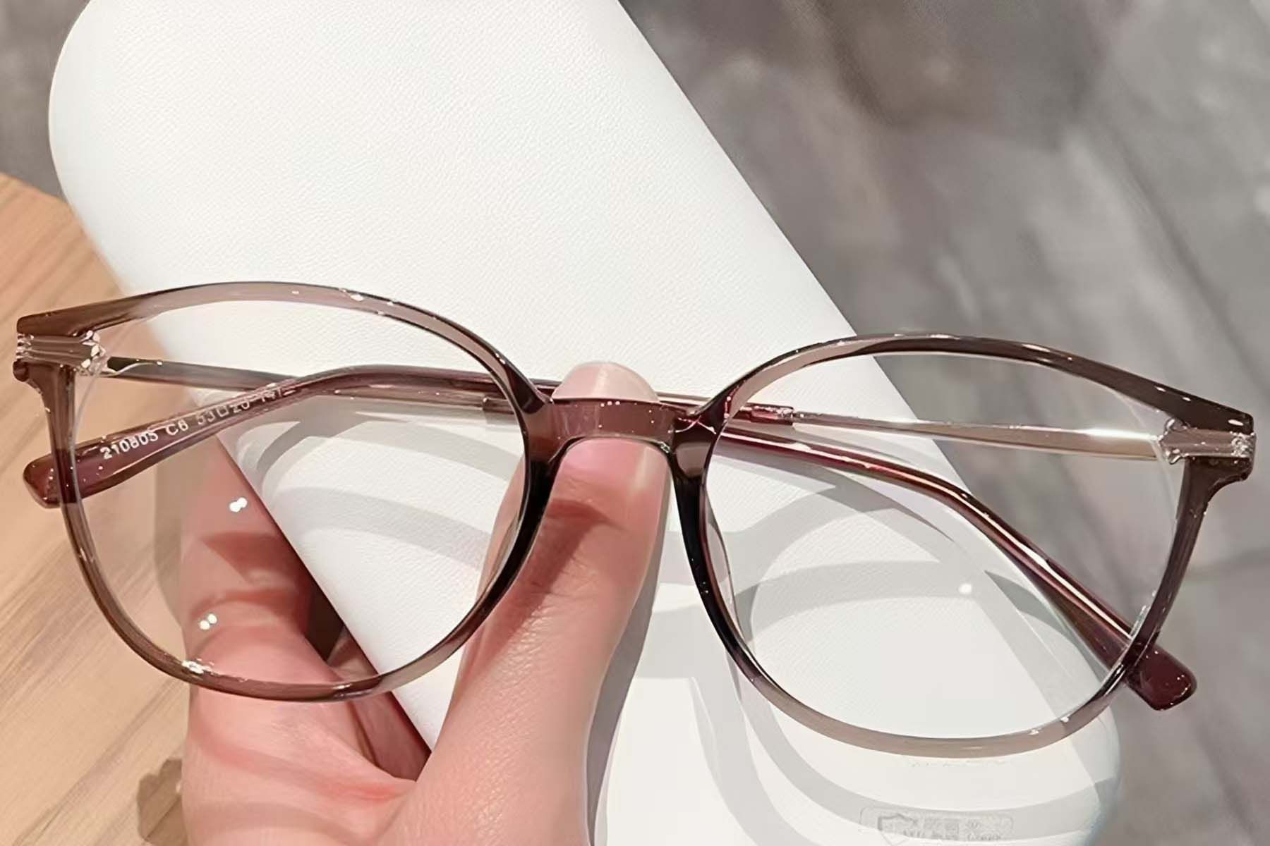 Oval Brown TR90 Glasses #BS423-0541