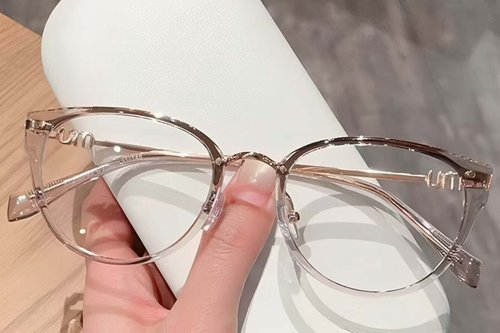 Lunettes ovales grises TR90 #BS423-0544