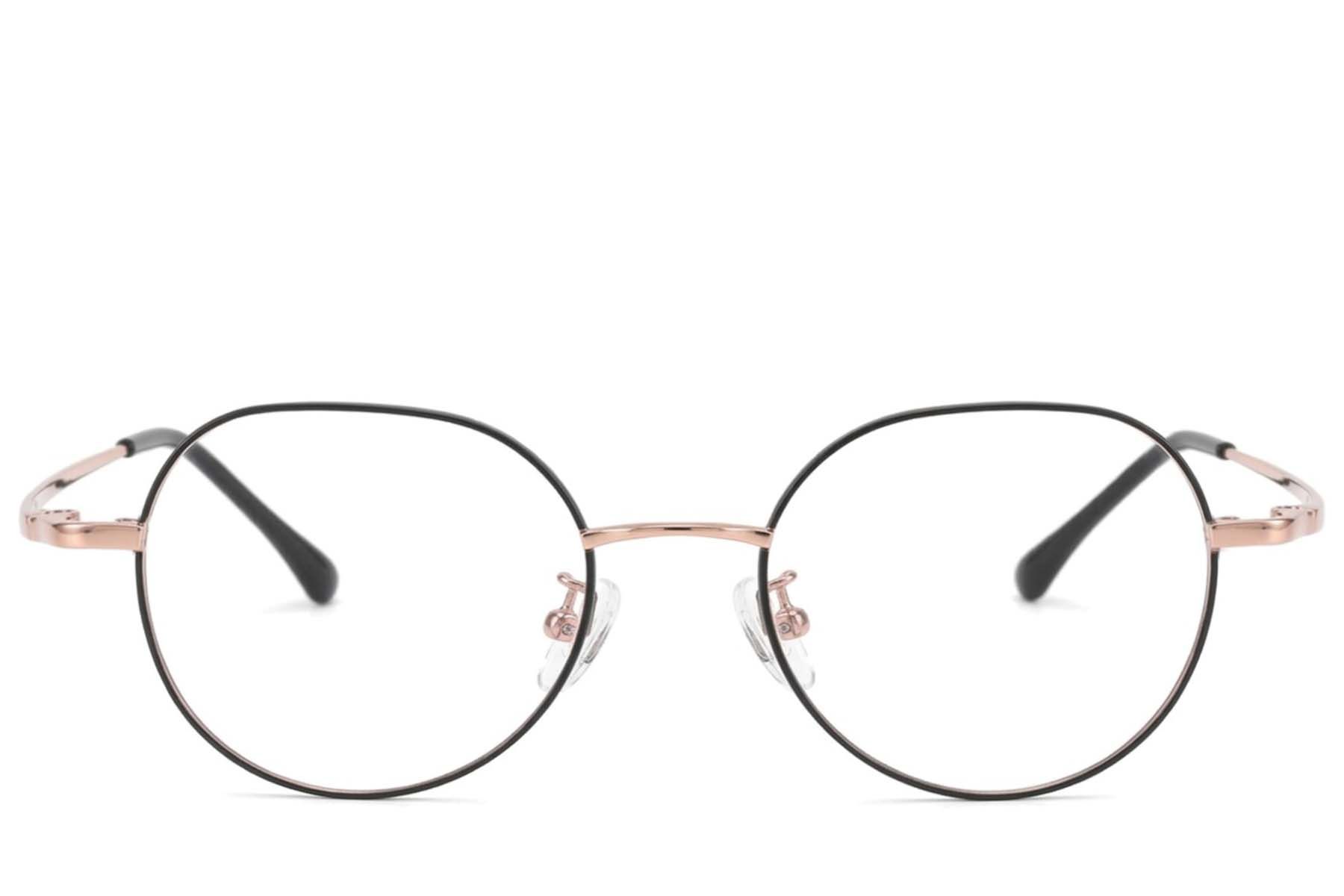 Geometric Black Titanium Glasses #BS423-0553