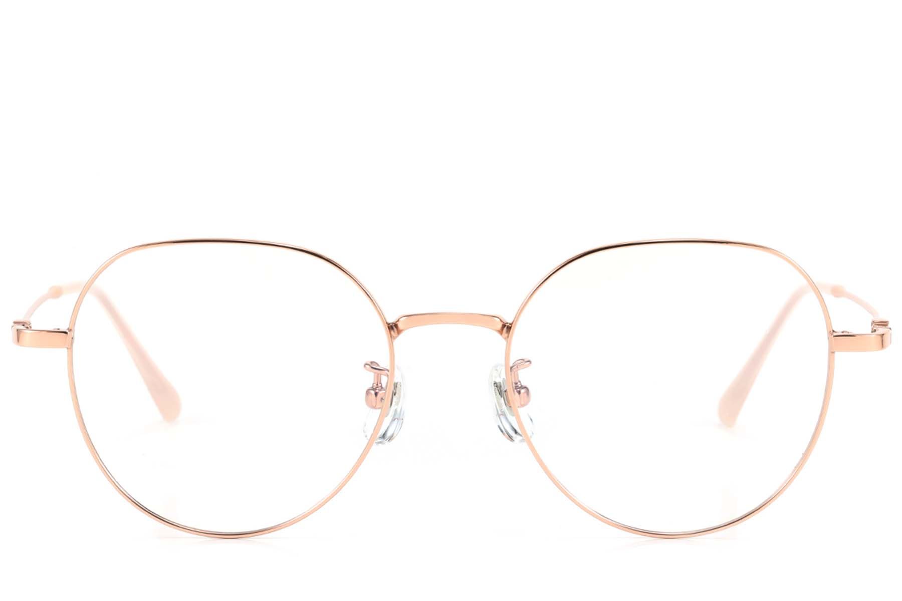 Geometric Pink Titanium Glasses #BS423-0565