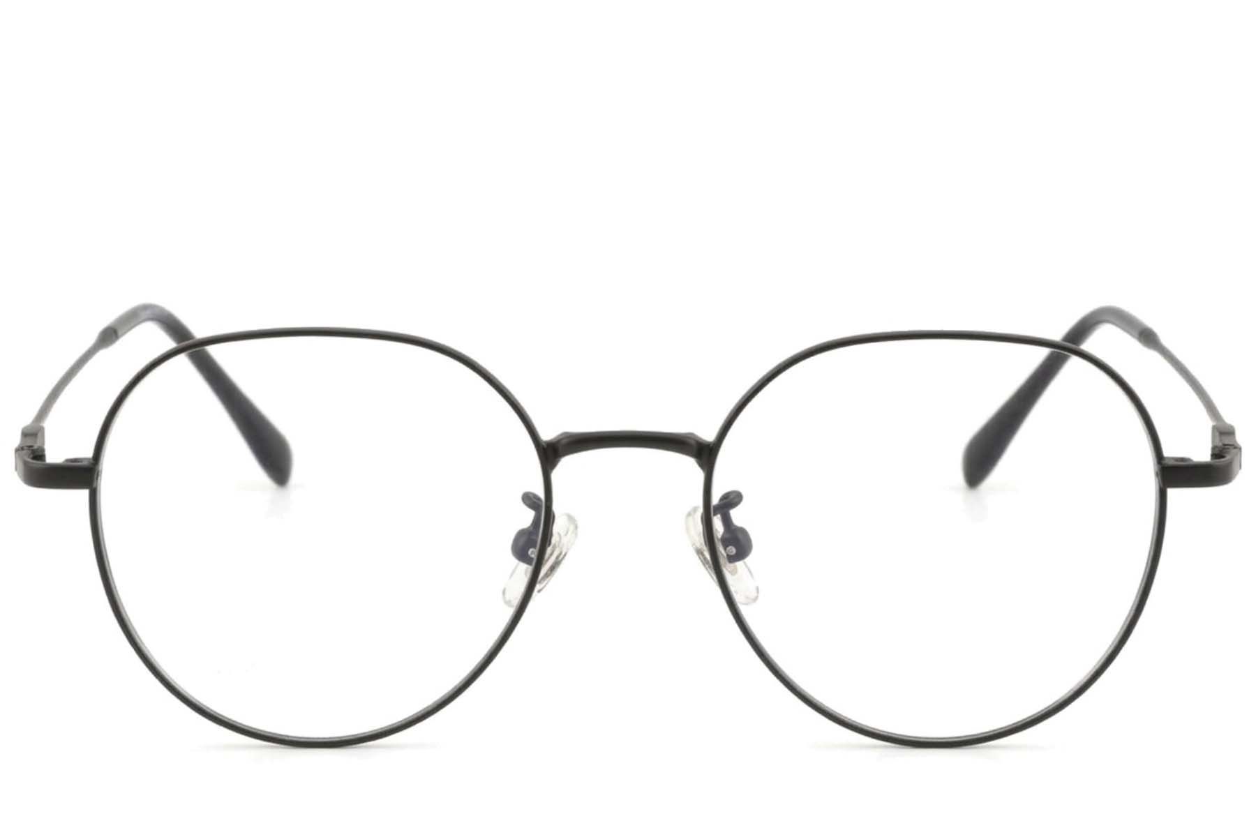 Geometric Black Titanium Glasses #BS423-0566