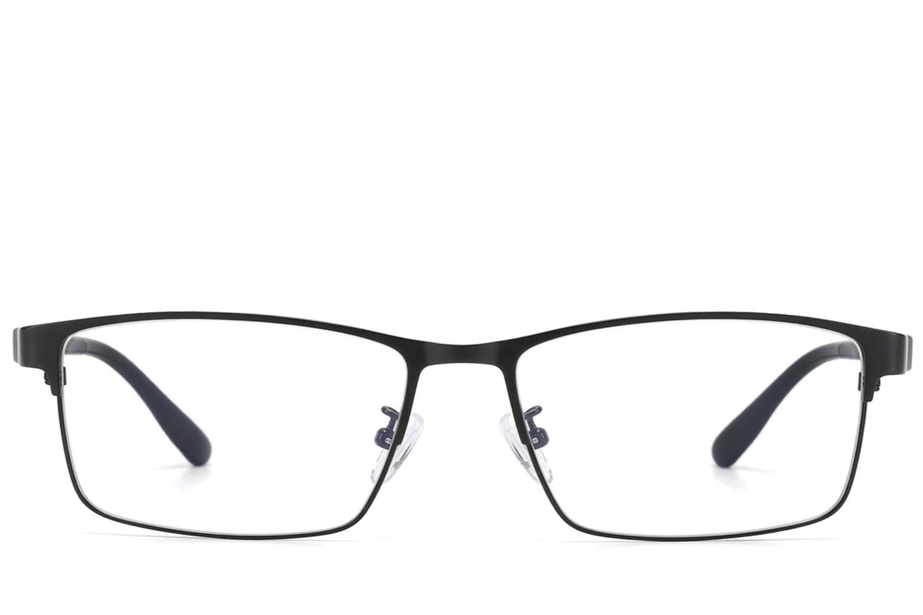 Rectangular Black Metal Glasses #BS423-0584
