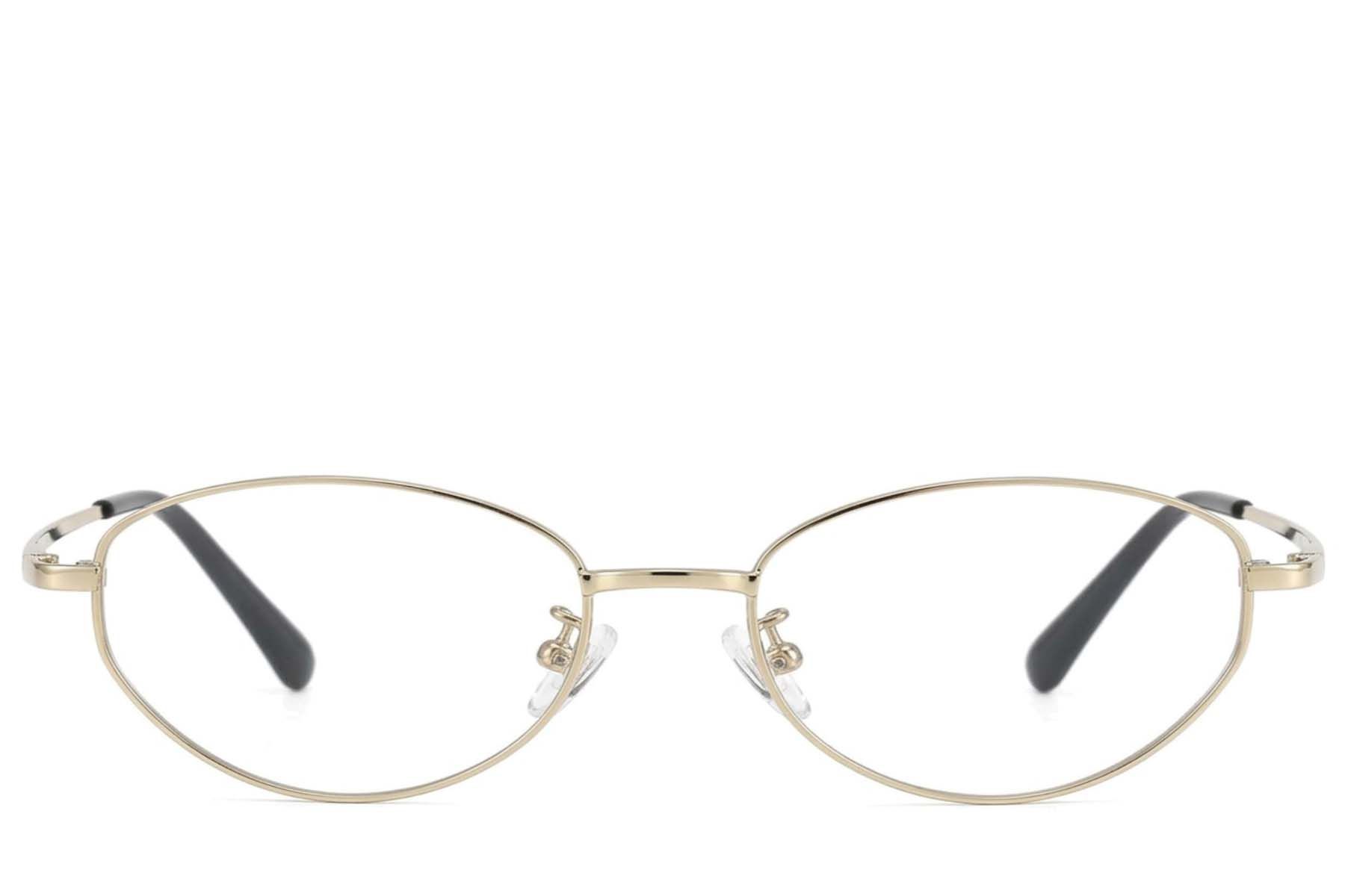 Vlinderbril van goudkleurig titanium #BS423-0601