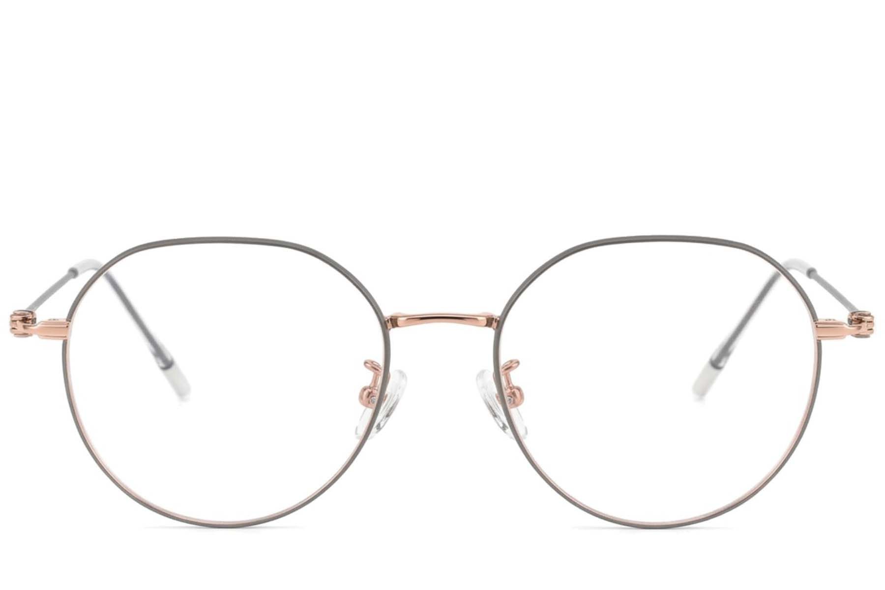 Geometrische graue Titanbrille #BS423-0611