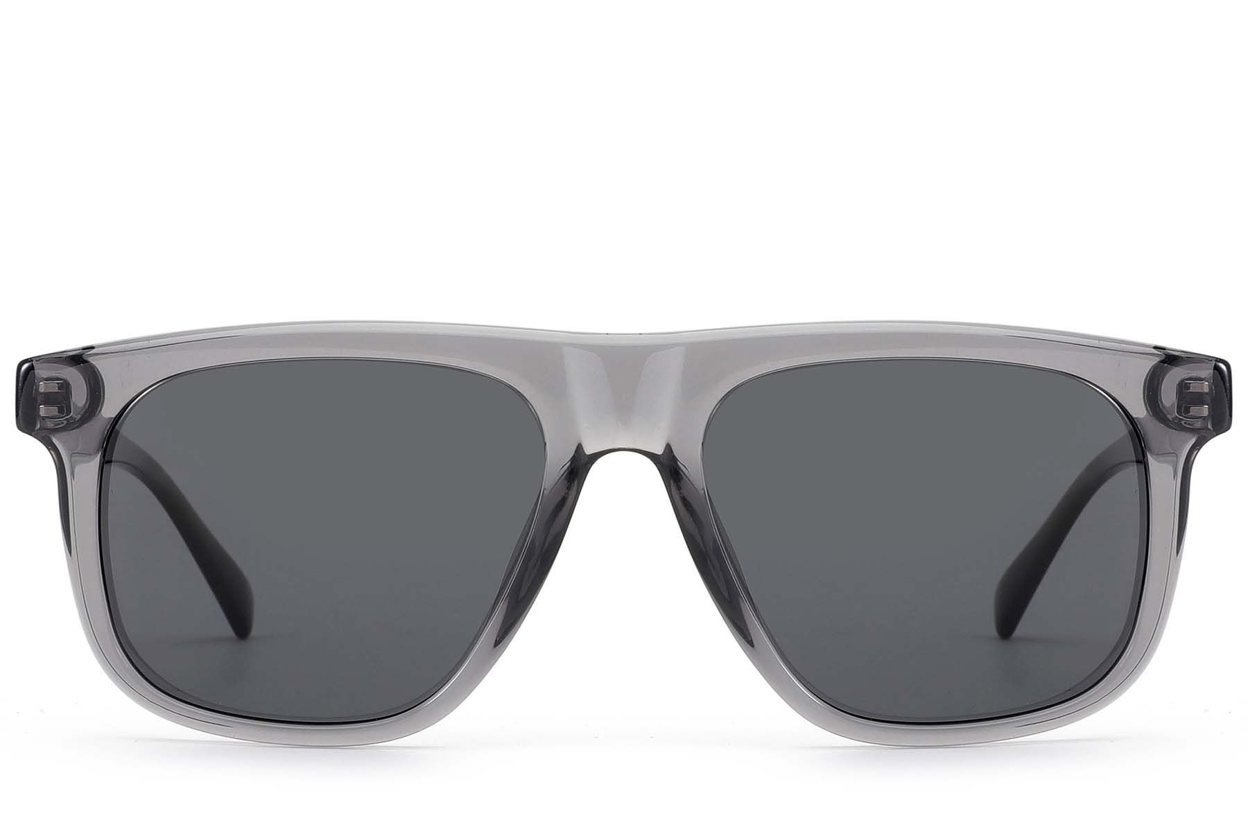Aviator Grey Acetate Sunglasses #BS522-0202