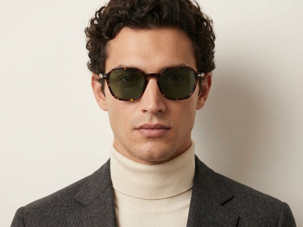 Gafas de sol ovaladas de acetato con efecto carey #BS522-0221