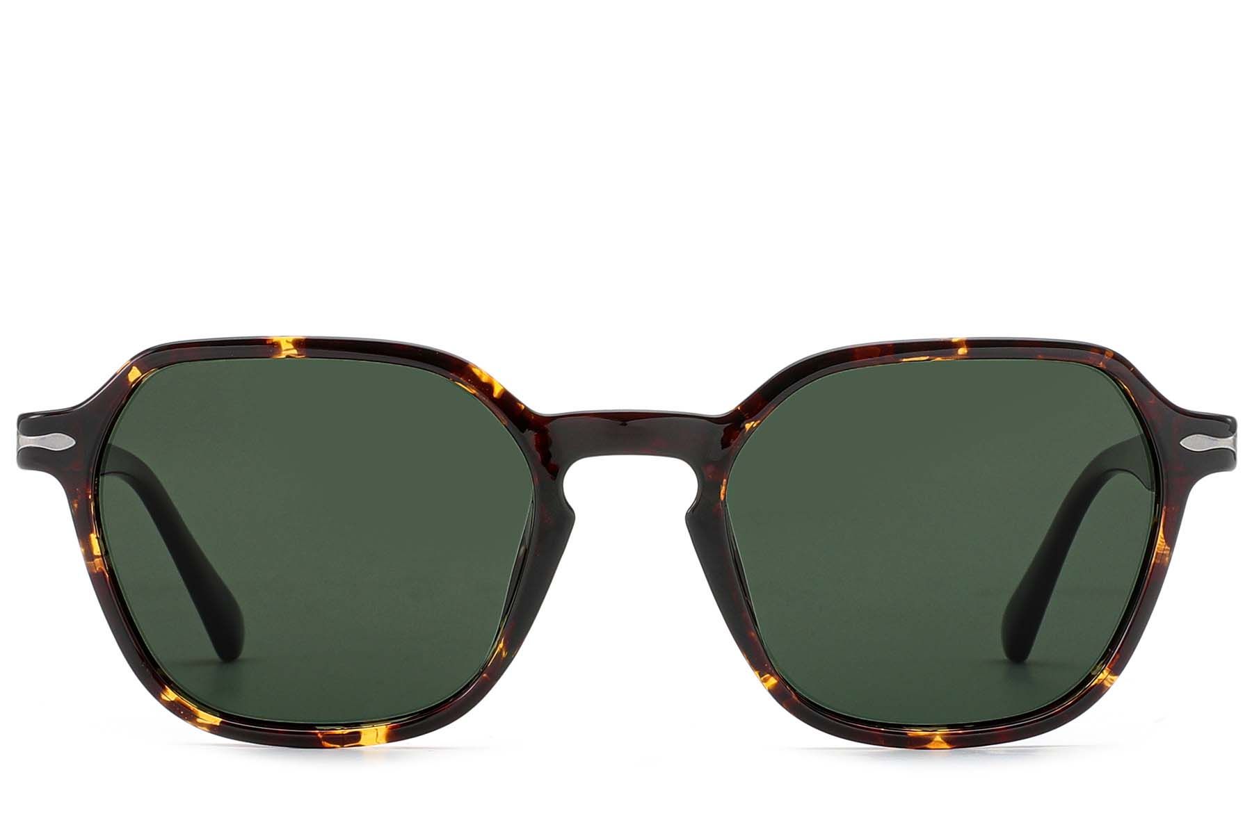 Oval Tortoiseshell Acetate Sunglasses #BS522-0221