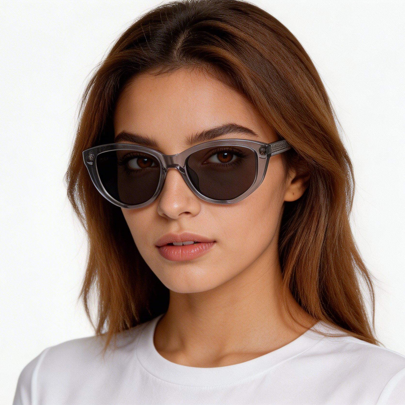 Butterfly Grey Acetate Sunglasses #BS522-0253