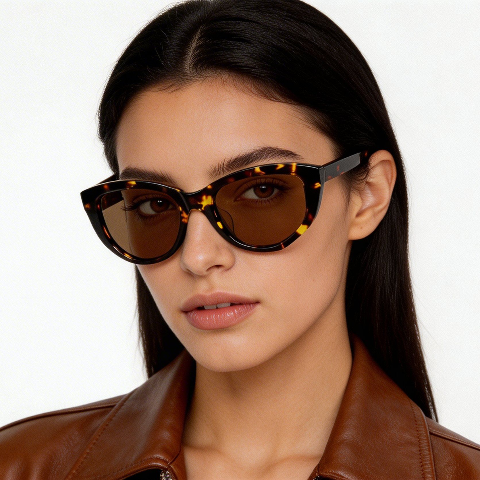 Butterfly Tortoiseshell Acetate Sunglasses #BS522-0255