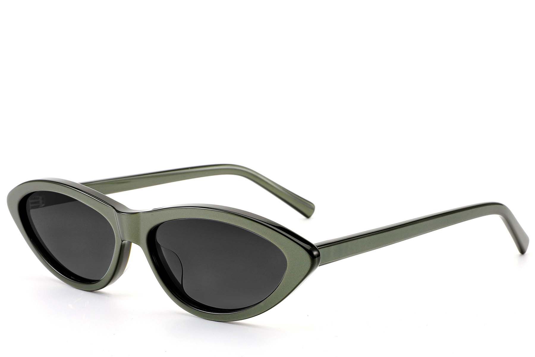 Butterfly Green Acetate Sunglasses #BS522-0257
