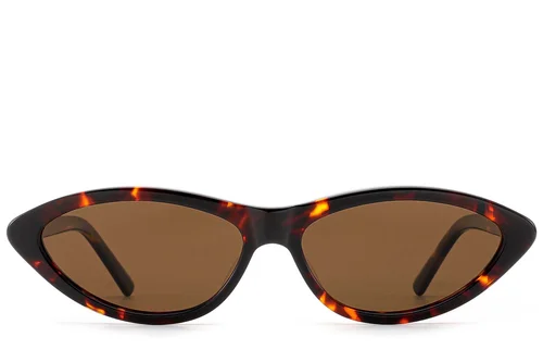 Lunettes de soleil papillon en acétate écaille de tortue #BS522-0260