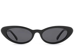 Butterfly Black Acetate Sunglasses #BS522-0271
