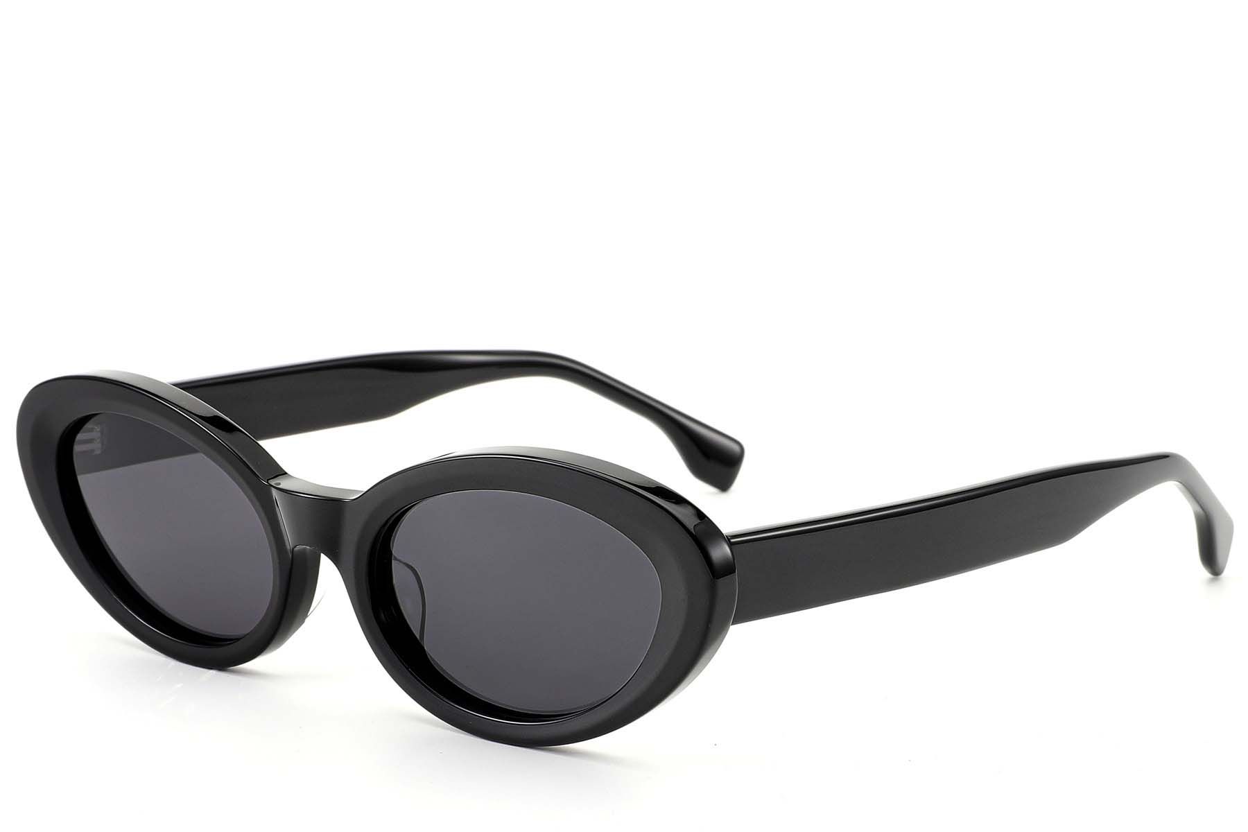 Butterfly Black Acetate Sunglasses #BS522-0275