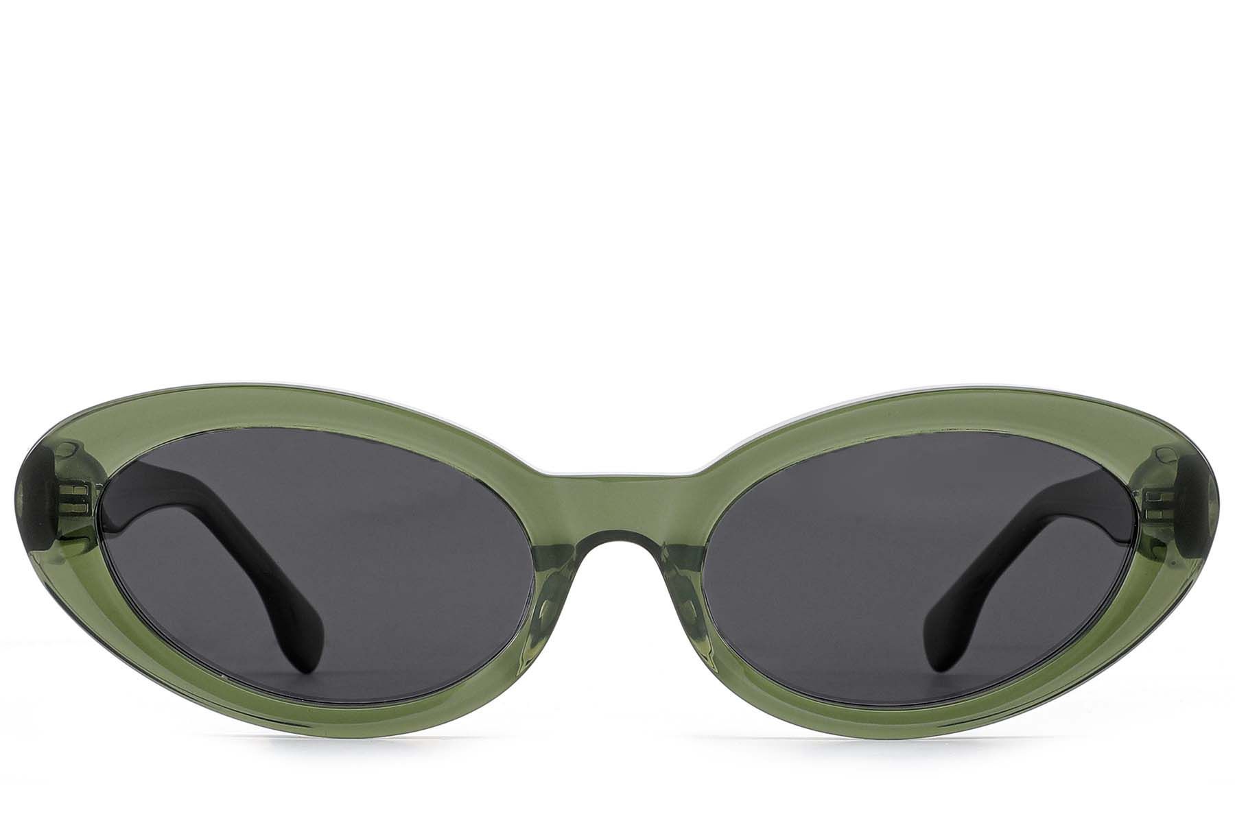 Butterfly Green Acetate Sunglasses #BS522-0277