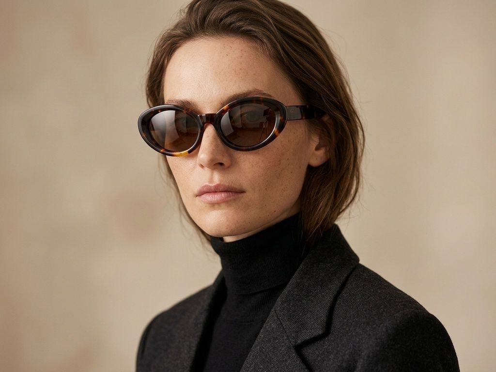 Lunettes de soleil papillon en acétate écaille de tortue #BS522-0278