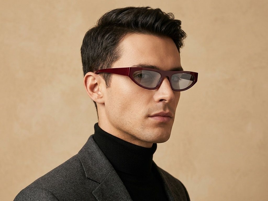 Butterfly Red Acetate Sunglasses #BS522-0281