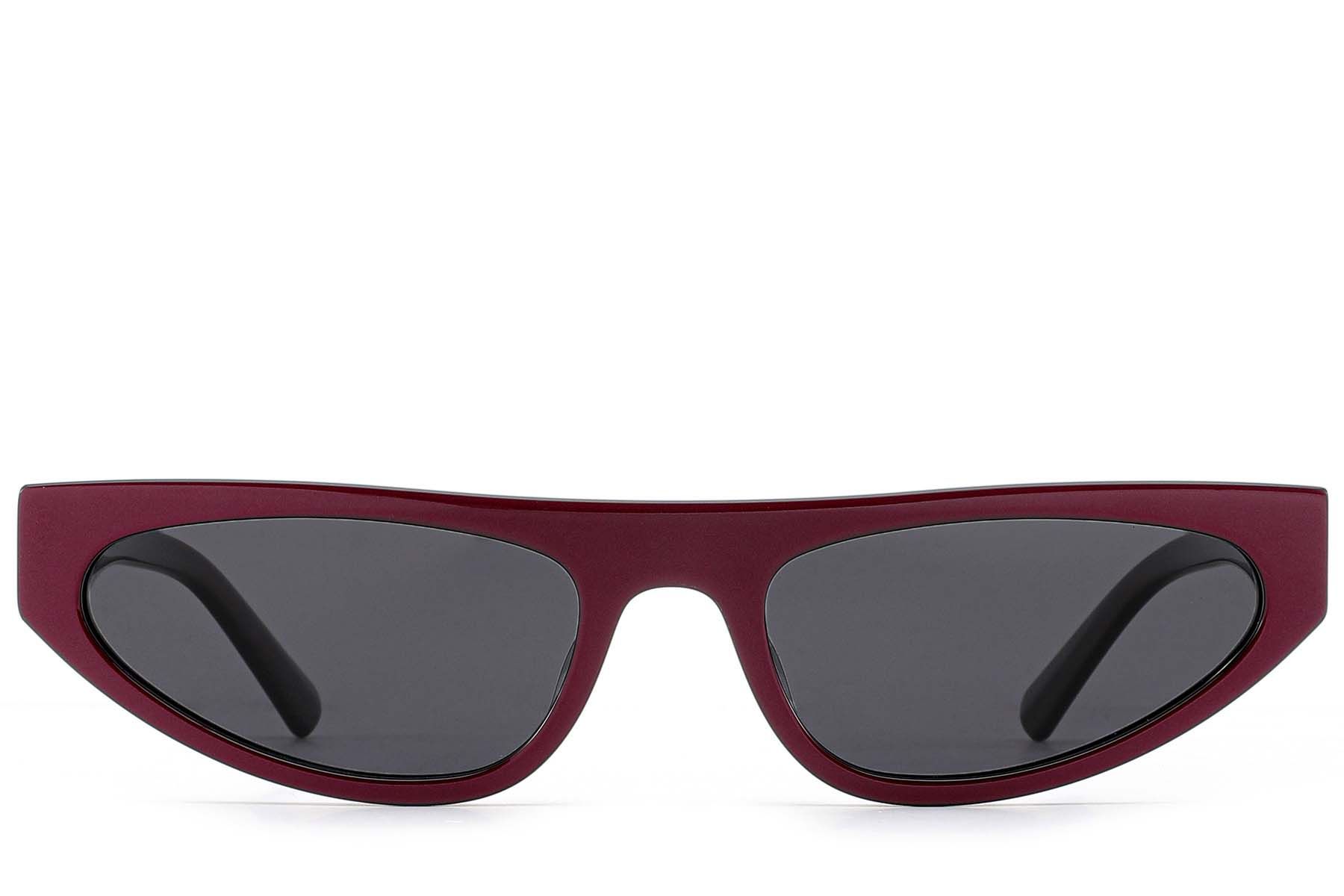 Butterfly Red Acetate Sunglasses #BS522-0281