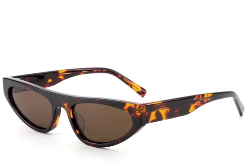 Lunettes de soleil papillon en acétate écaille de tortue #BS522-0282
