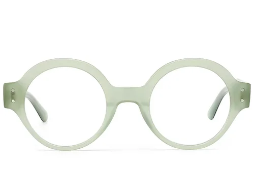 Verres ronds en acétate vert #BS522-0294