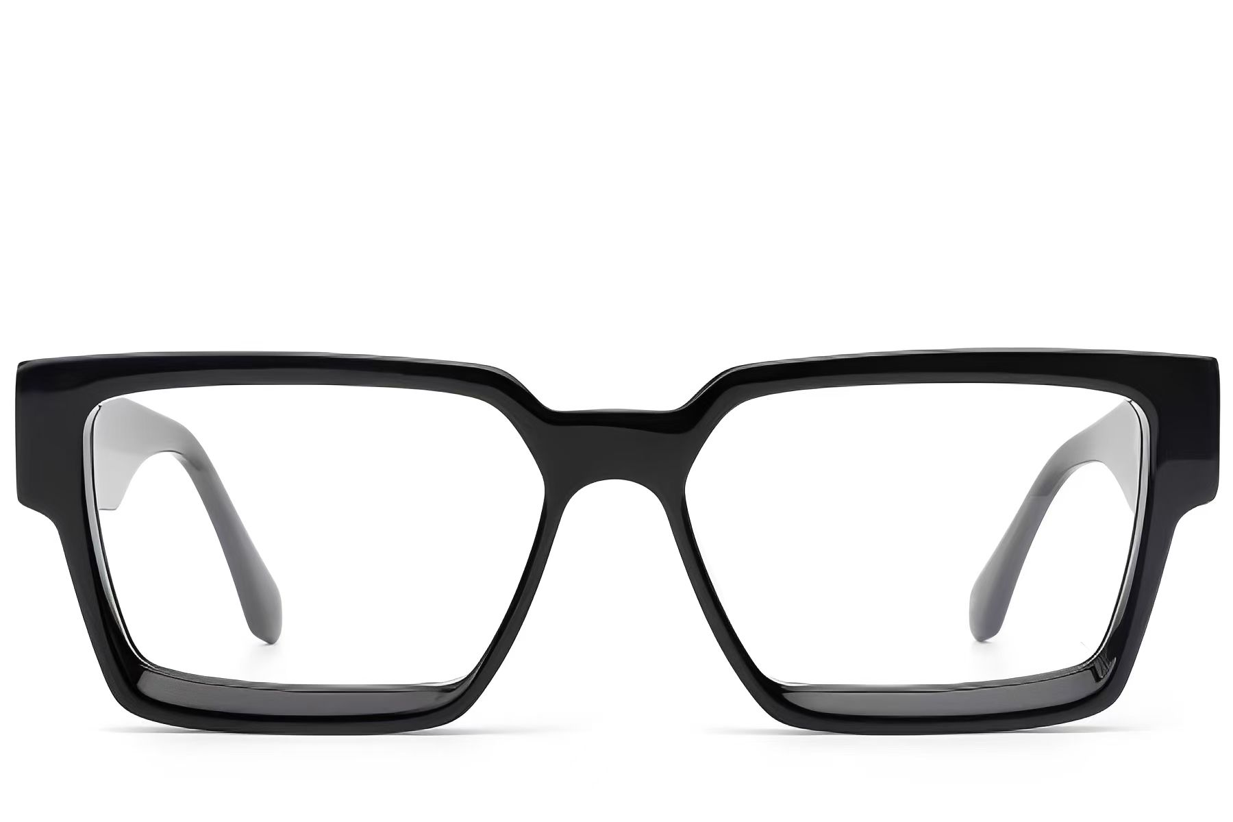 Geometric Black Acetate Glasses #BS522-0298
