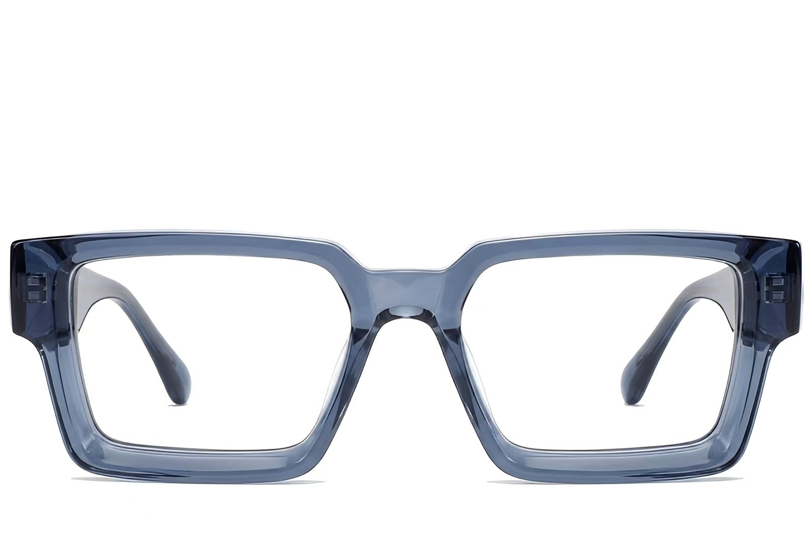 Geometrische blaue Acetatbrille #BS522-0300