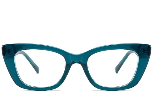 Lunettes en acétate vert papillon #BS522-0307