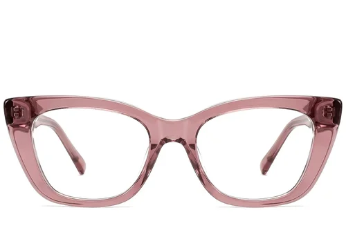 Lunettes en acétate rose papillon #BS522-0308