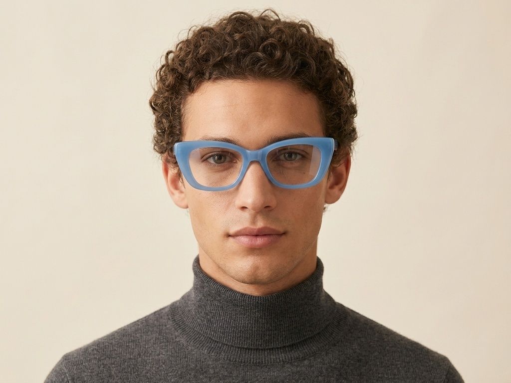 Schmetterlingsblaue Acetatgläser #BS522-0309