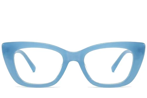 Lunettes en acétate bleu papillon #BS522-0309