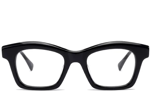 Lunettes papillon en acétate noir #BS522-0310