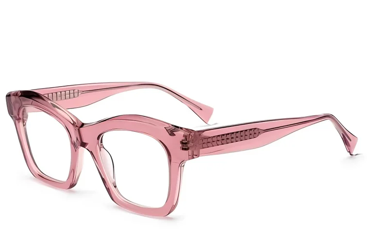 Occhiali in acetato rosa farfalla #BS522-0311