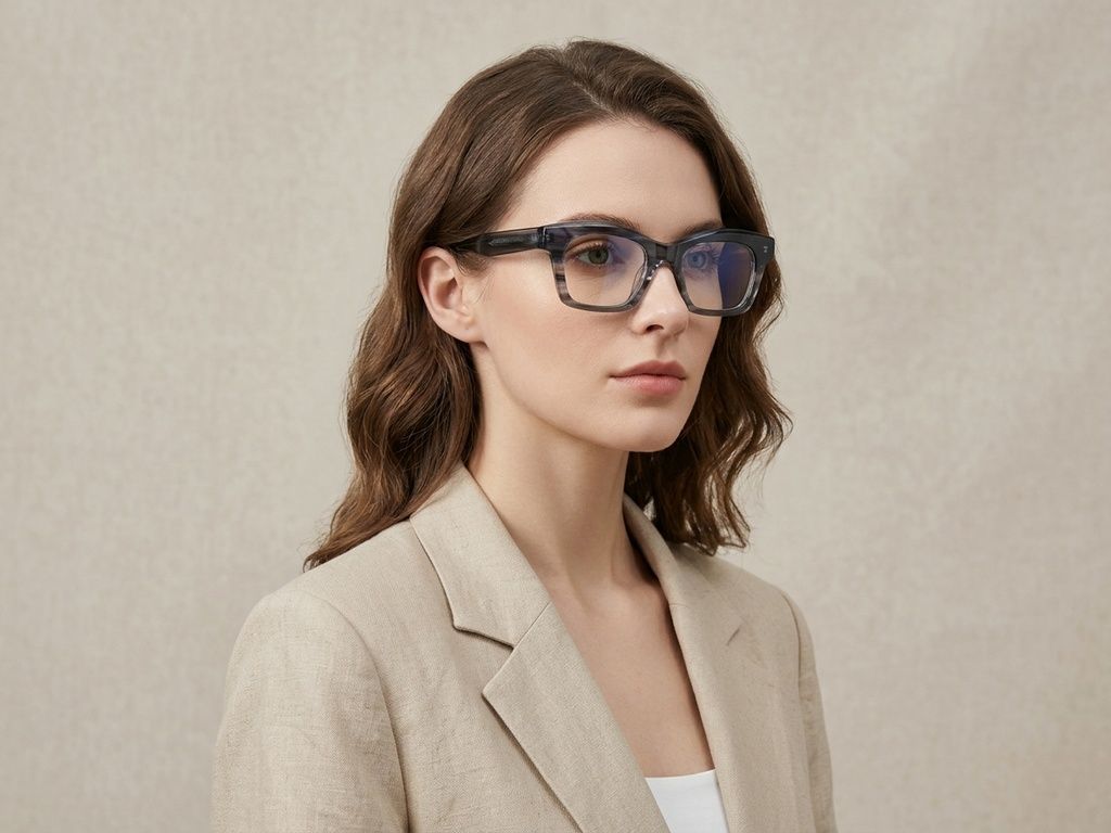 Butterfly Grey Acetate Glasses #BS522-0312