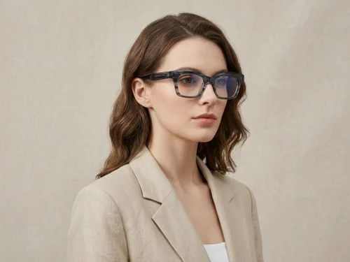 Lunettes en acétate gris papillon #BS522-0312