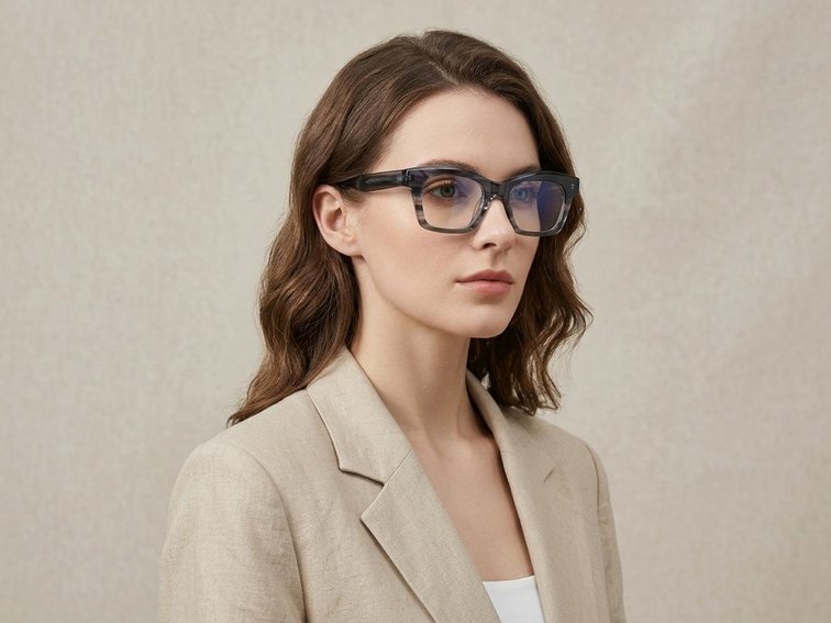 Butterfly Grey Acetate Glasses #BS522-0312