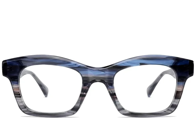 Occhiali in acetato grigio farfalla #BS522-0312