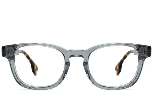 Lunettes rectangulaires en acétate gris #BS522-0315