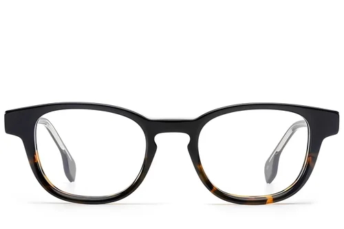 Lunettes rectangulaires en acétate écaille de tortue #BS522-0316