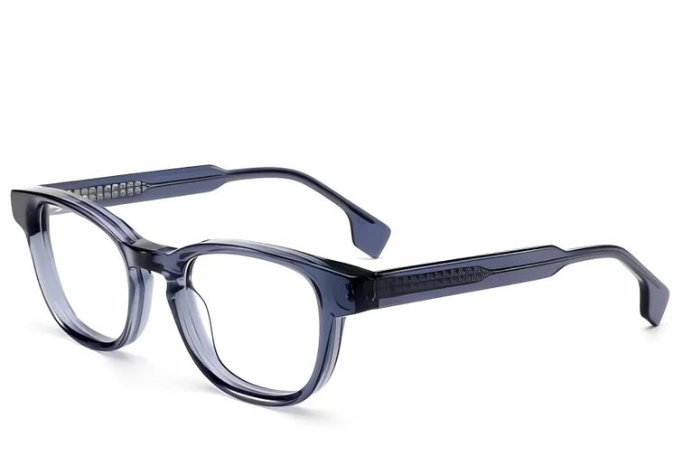 Bicchieri rettangolari in acetato blu #BS522-0317