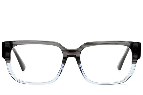 Lunettes rectangulaires en acétate gris #BS522-0324