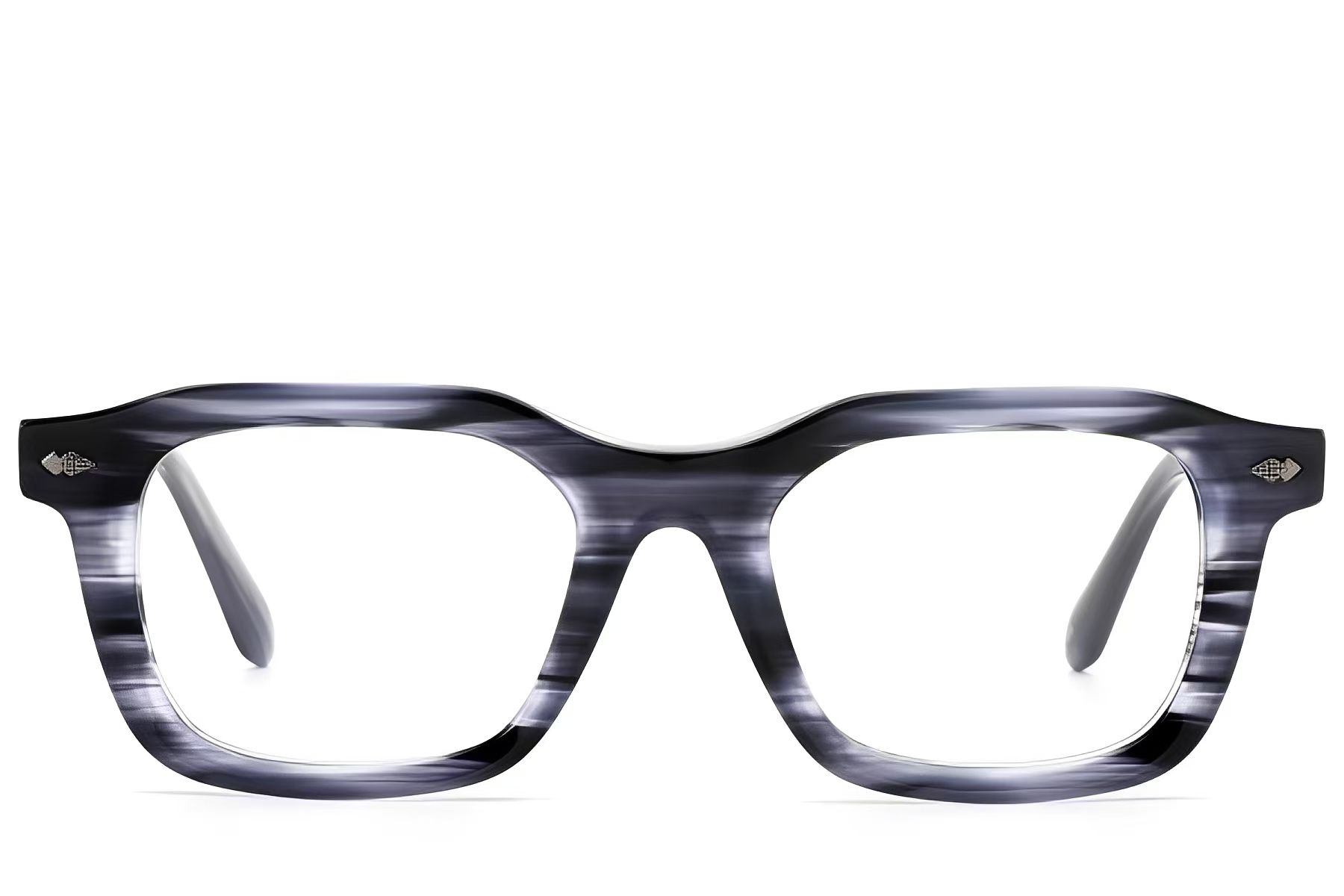 Rectangular Grey Acetate Glasses #BS522-0327