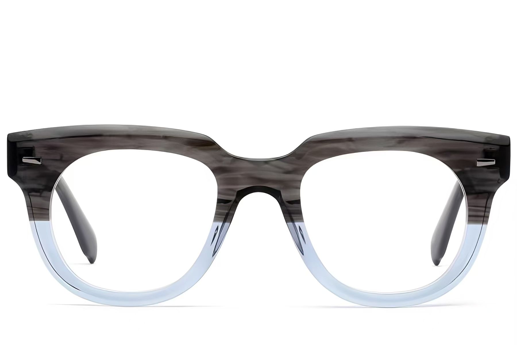 Rectangular Grey Acetate Glasses #BS522-0331