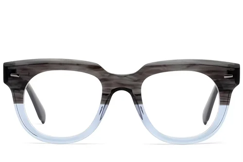 Lunettes rectangulaires en acétate gris #BS522-0331