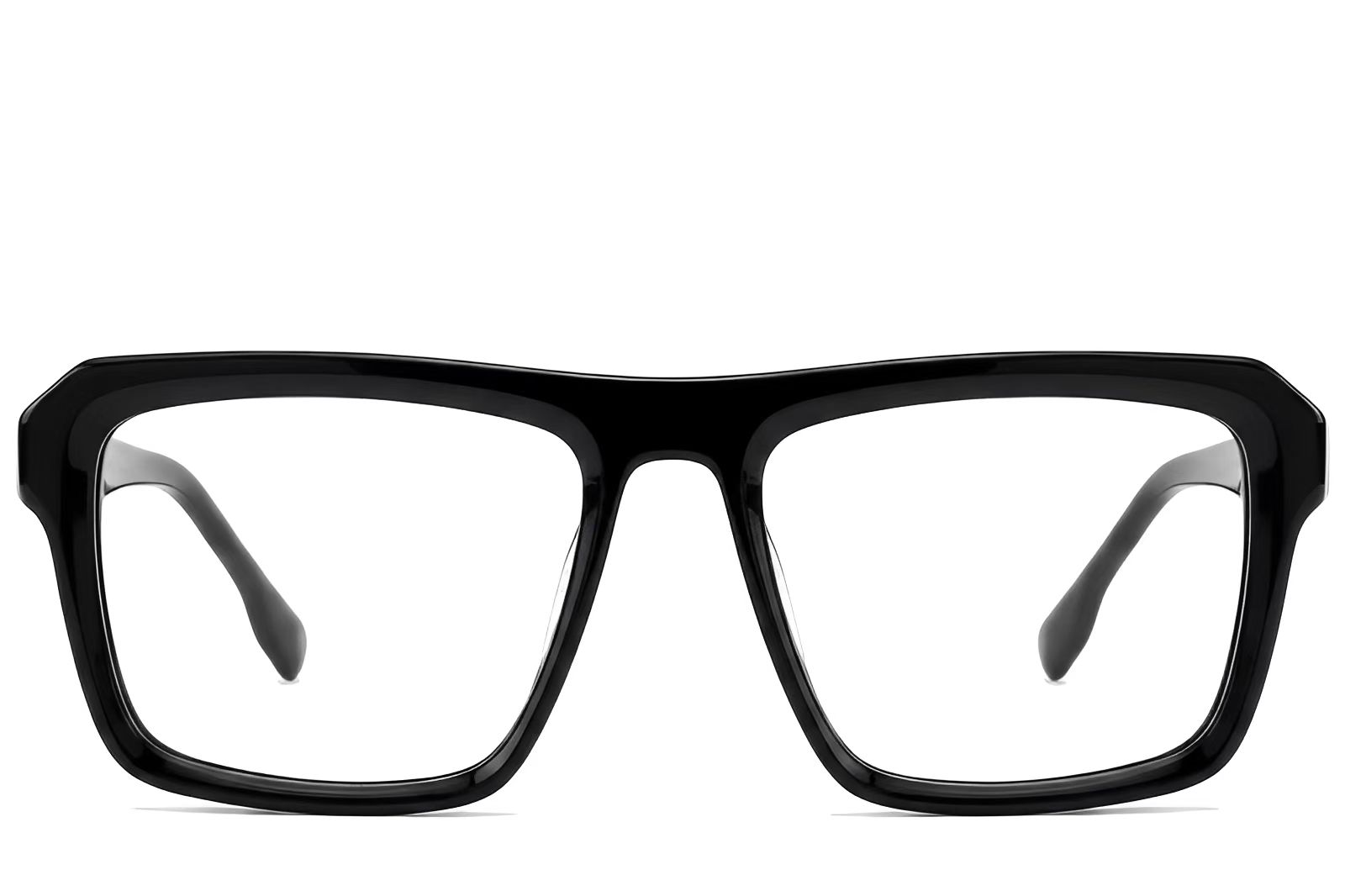 Aviator Black Acetate Glasses #BS522-0332